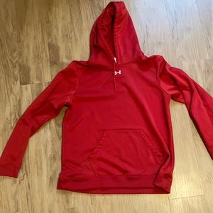 Under Armour Red Hoodie - Size Large